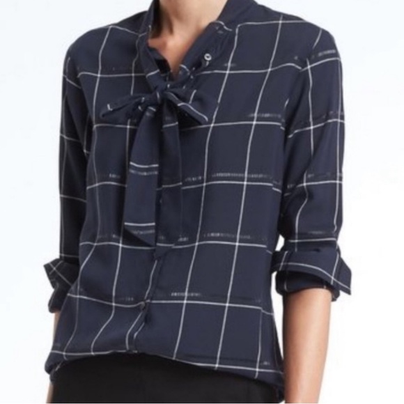 Banana Republic Blouse with Bow - Picture 1 of 7